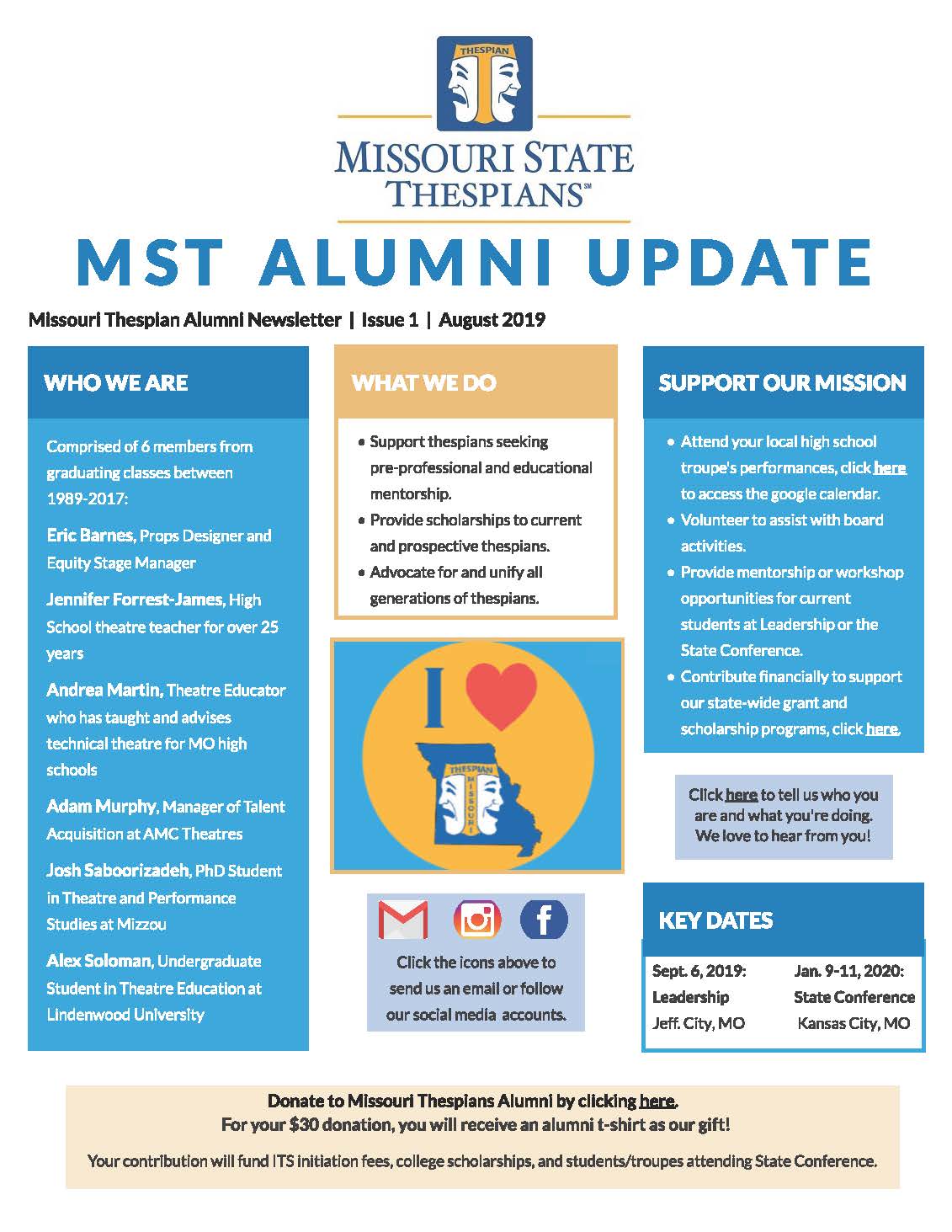 MST Alumni August Newsletter